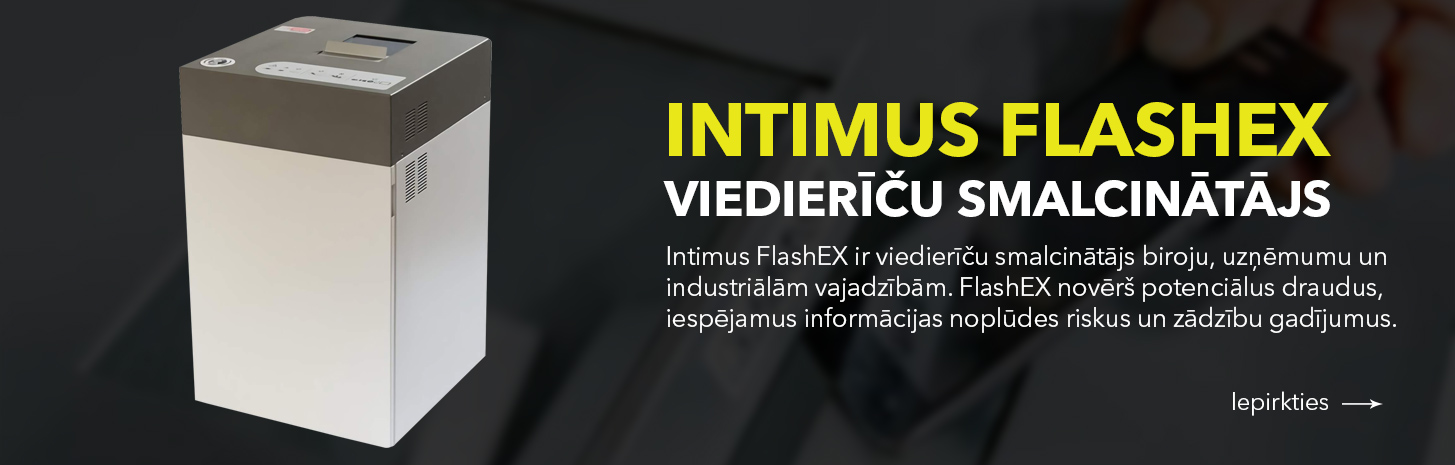 Intimus FlashEX viedierīču smalcinātājs